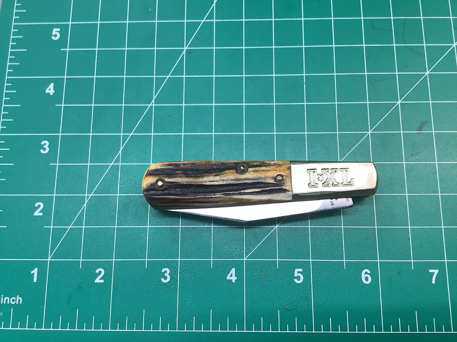 IXL Worstenholm Stag Grips Great Etched Jack