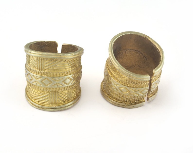 Adjustable Ring Raw brass (18mm 8US inner size) 2654