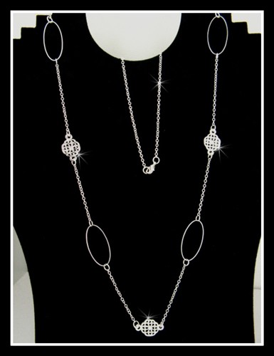 Pewter Celtic Elegance 34 inch Necklace