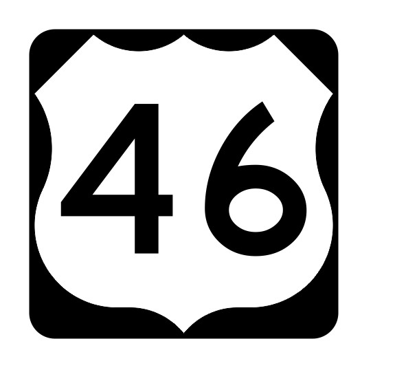 US Route 46 Sticker Decal