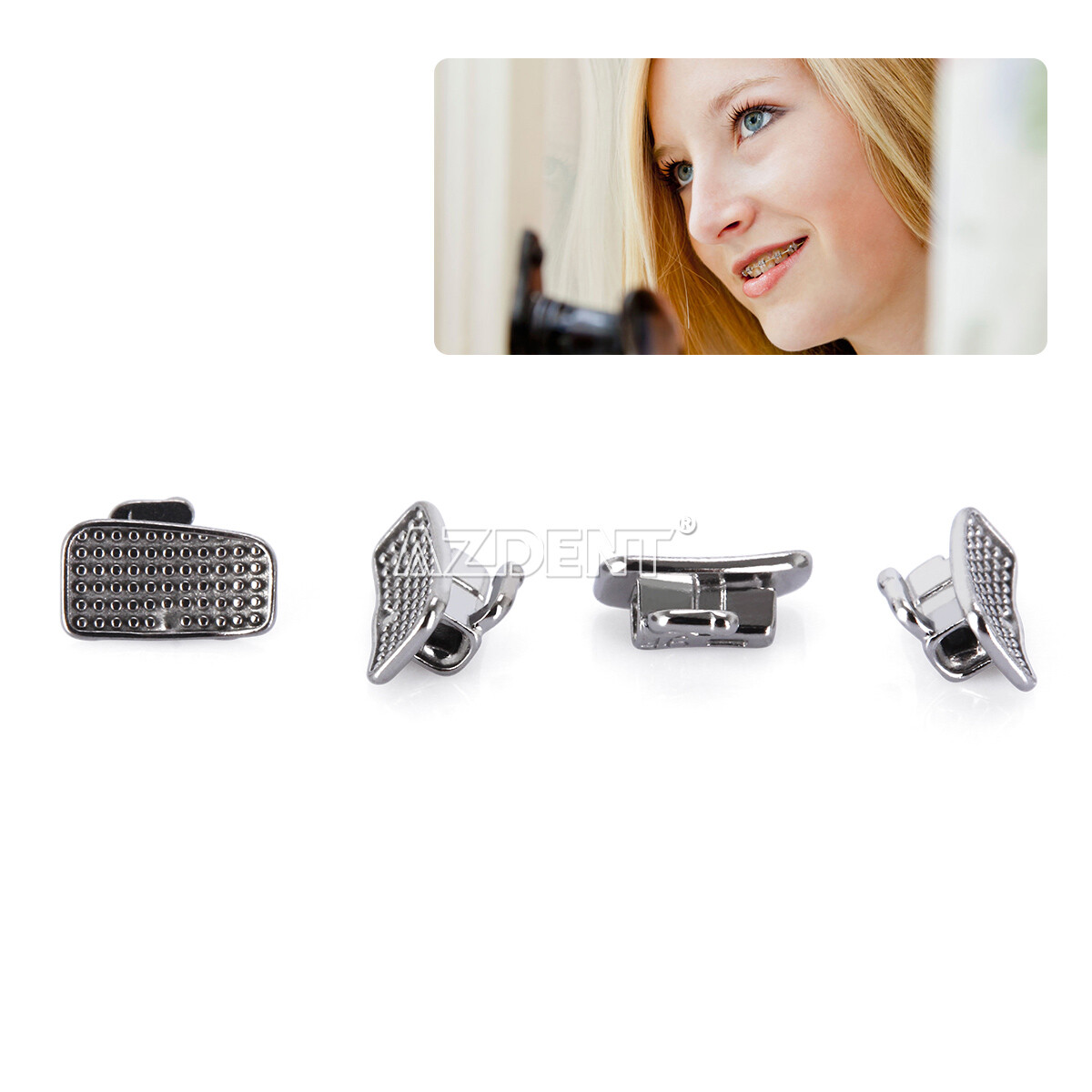 AZDENT Dental Orthodontic Buccal Tubes 1st 2nd Molar Tube Roth MBT 022 Bondable