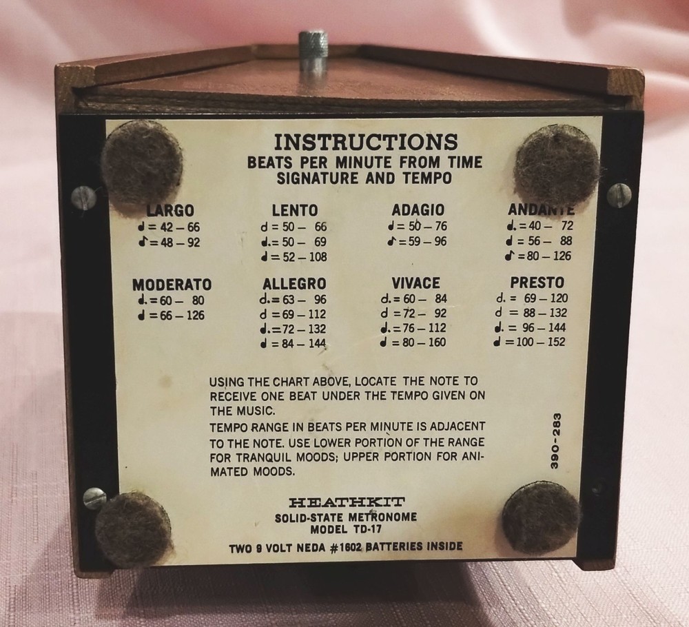 1969 Heathkit Solid State Metronome Model TD-17