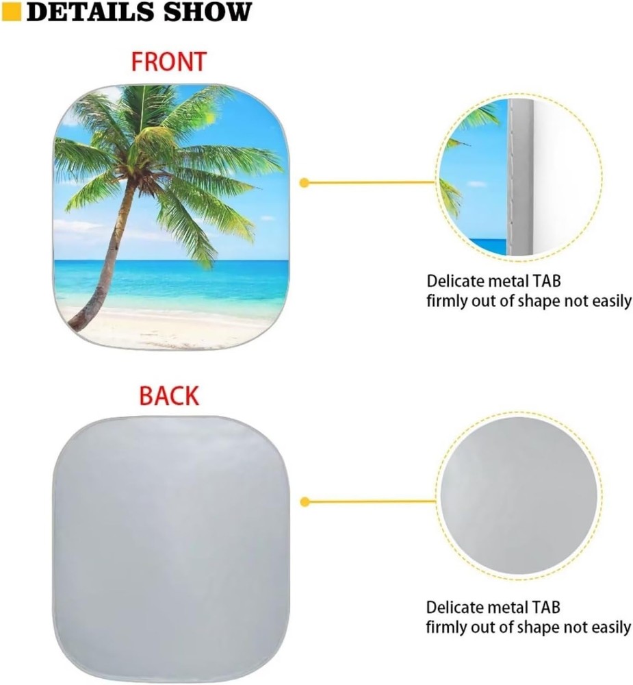 Dual-Piece Automatic Windshield Sun Visor UV Protection & Heat Blocking