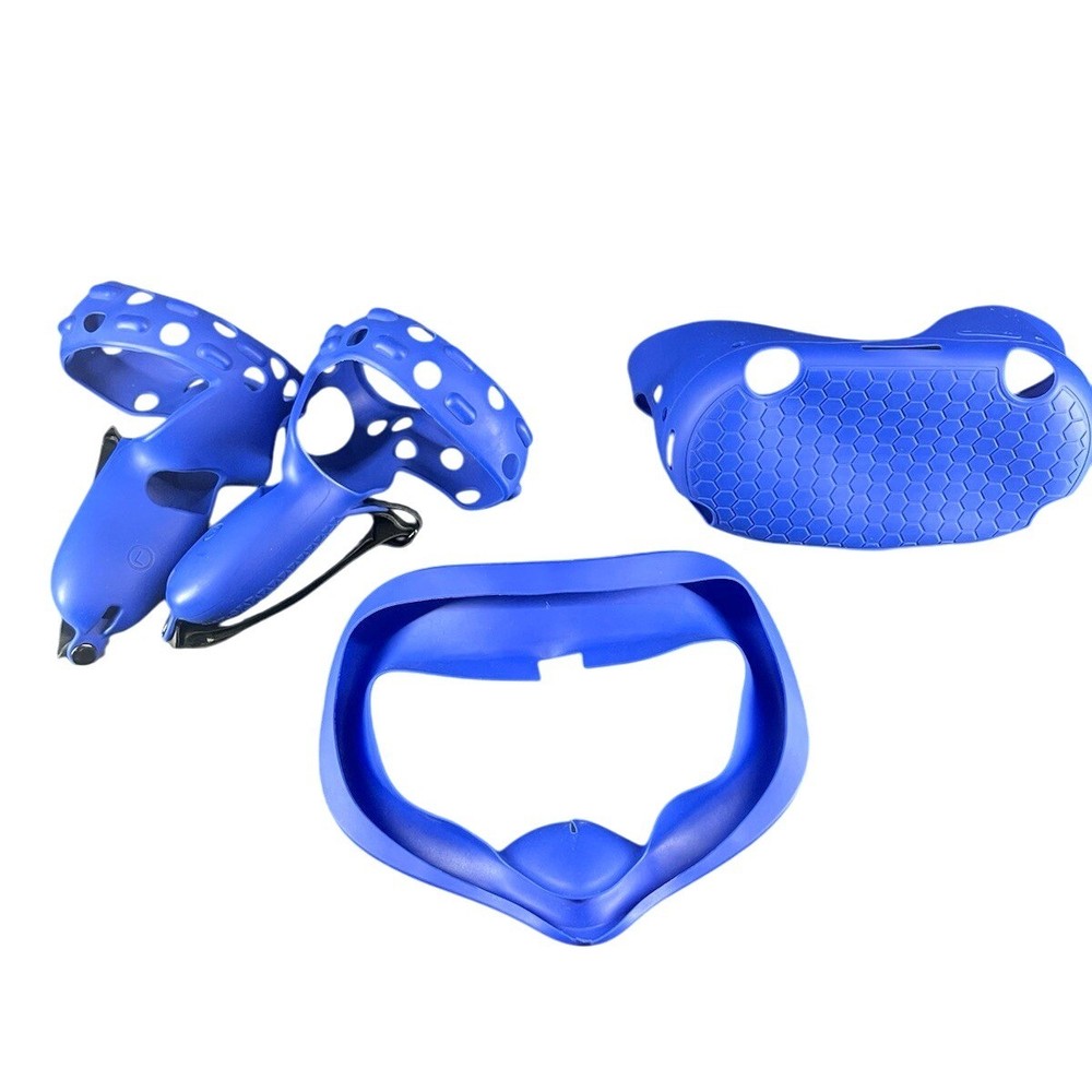 VR Silicone Protective Case Set For Controllers & Headset  Enhanced Grip & Prote