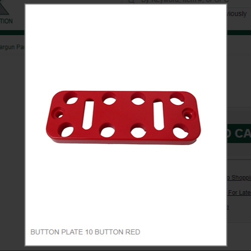 BUTTON PLATE 10 BUTTON RED # 265-0077