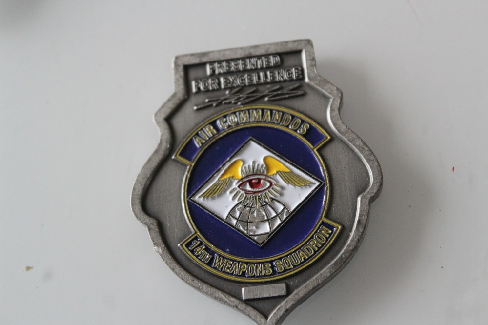 USAF Air Force Air Commandos 14th Weapons Squadron Challenge Coin