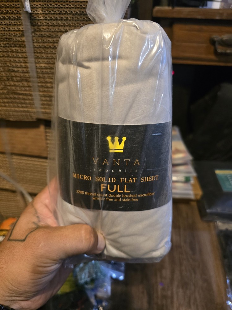 Vanta Republic Micro Solid Flat Sheet Size Full