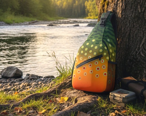 Graywolf Brook Trout Sling Pack — Lightweight, Waterproof - Chest Pack