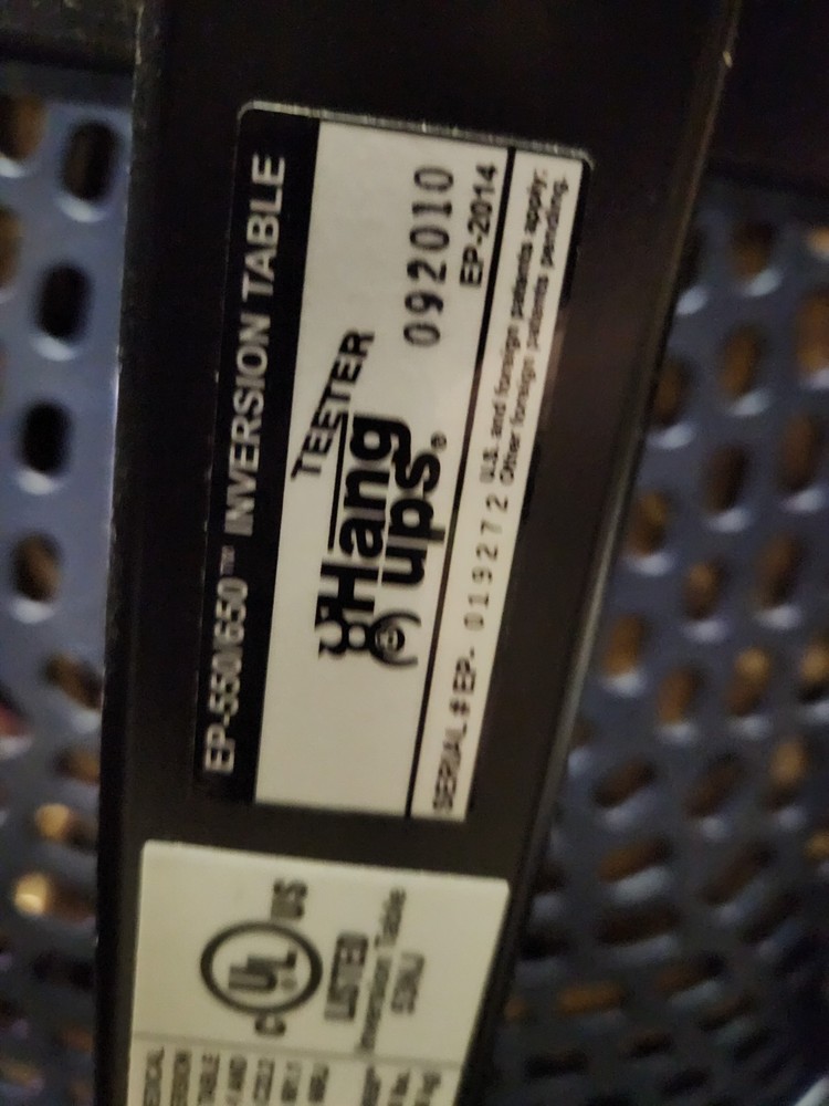 TEETER MEDICAL INVERSION TABLE/SLIGHTLY USED