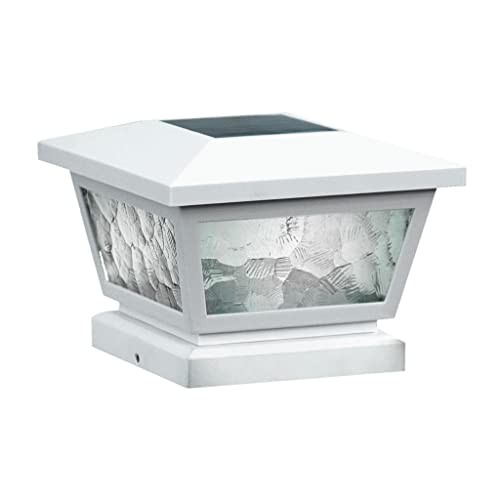 Fairmont Solar Post Cap, FS100W, White - High Performance, Energy Efficient,