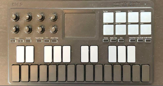 Korg nanoKEY Studio Bluetooth and USB MIDI Keyboard Controller Black free ship