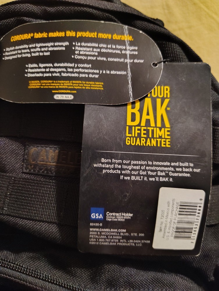 Camelbak 100 Oz Hawg Hydration System Maximum Gear Backpack - Black