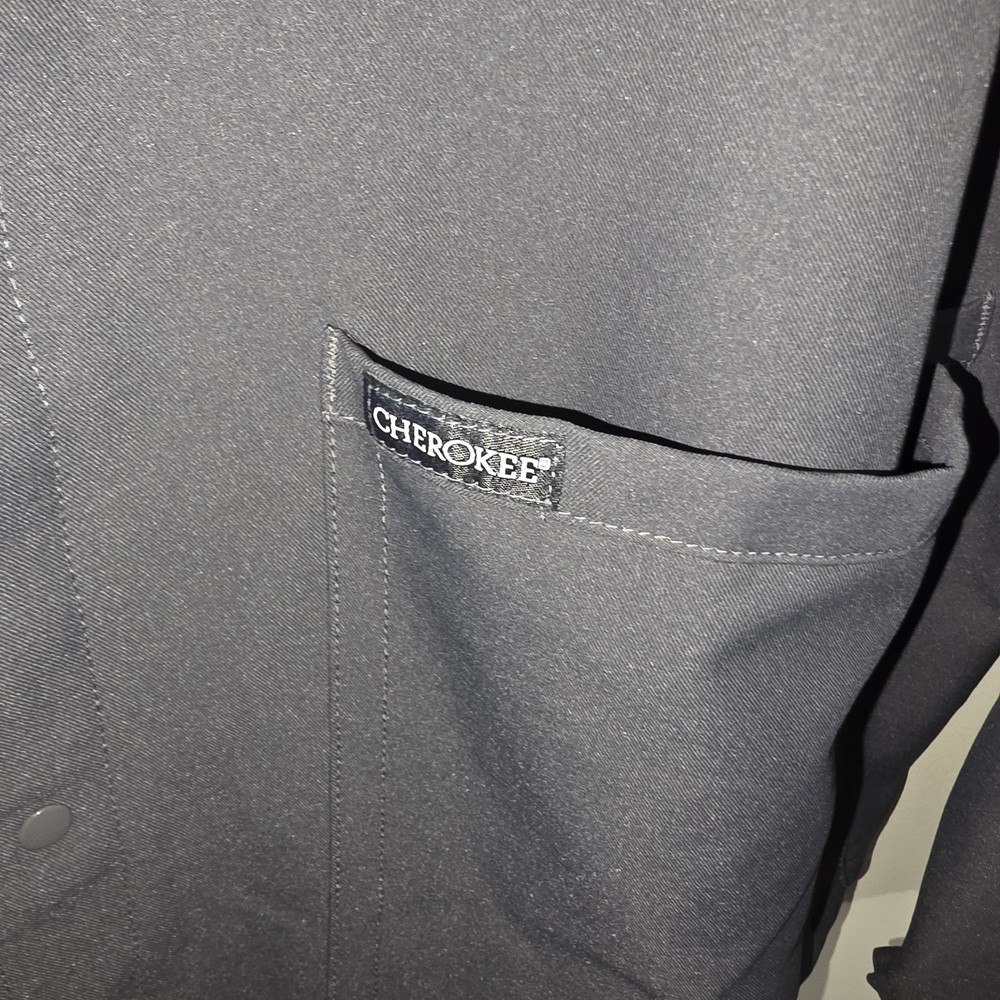 Cherokee Lab Coat Charcoal Gray Size XL