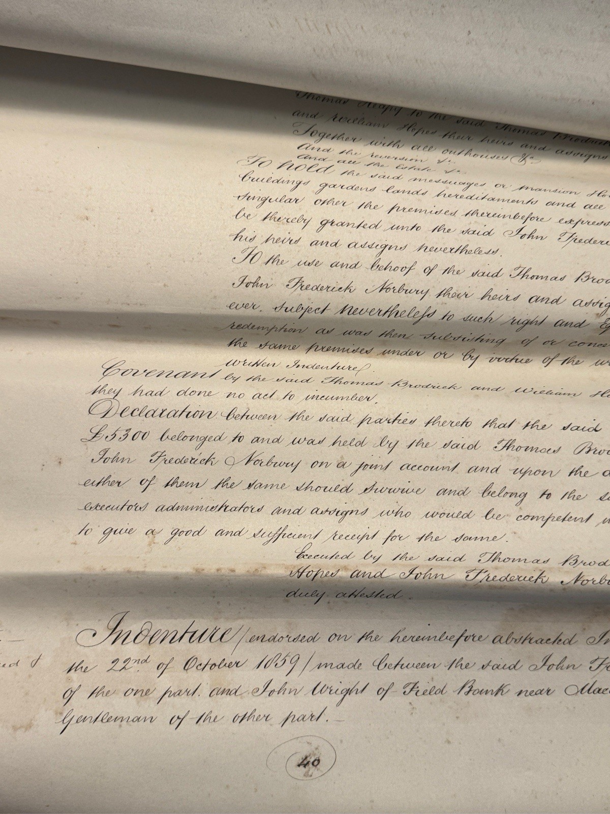 1867 Rare MASSIVE Vellum Abstract of Title Macclesfield Cheshire Manuscript 46pg