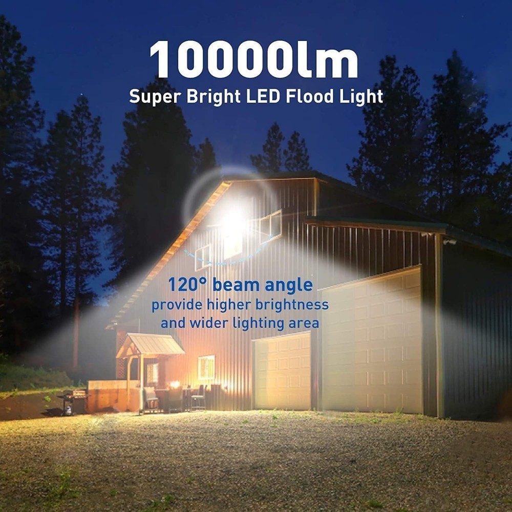 garageangle 2Pack LED Flood Light Outdoor,50W Work 50W-2Pack, Black