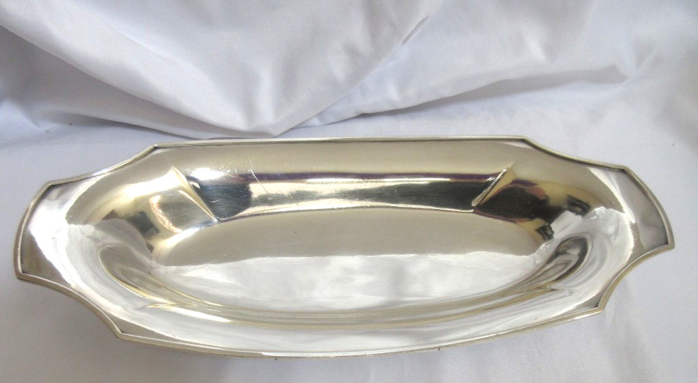 Vintage Wilcox Silverplate Small Footed Serving Relish Tray 10.25" x 4.75"