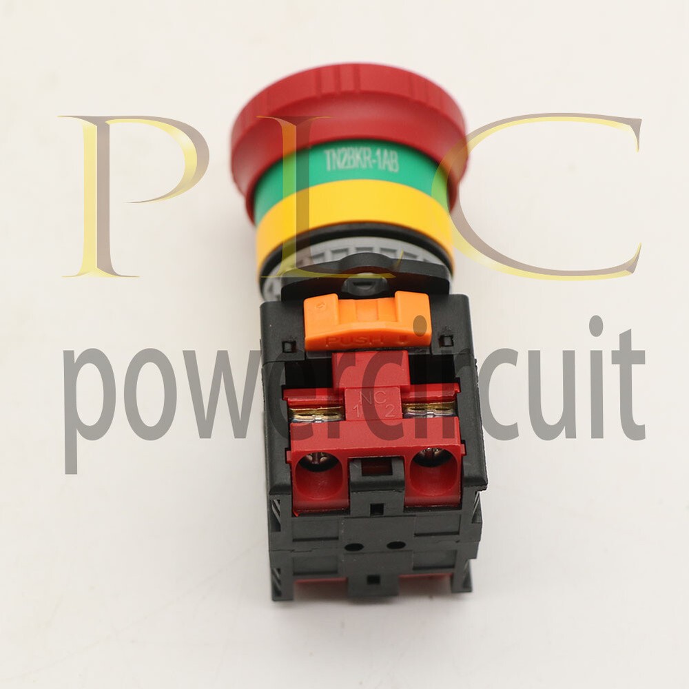 1PCS New TEND Emergency stop button switch TN2BKR-2B 22mm