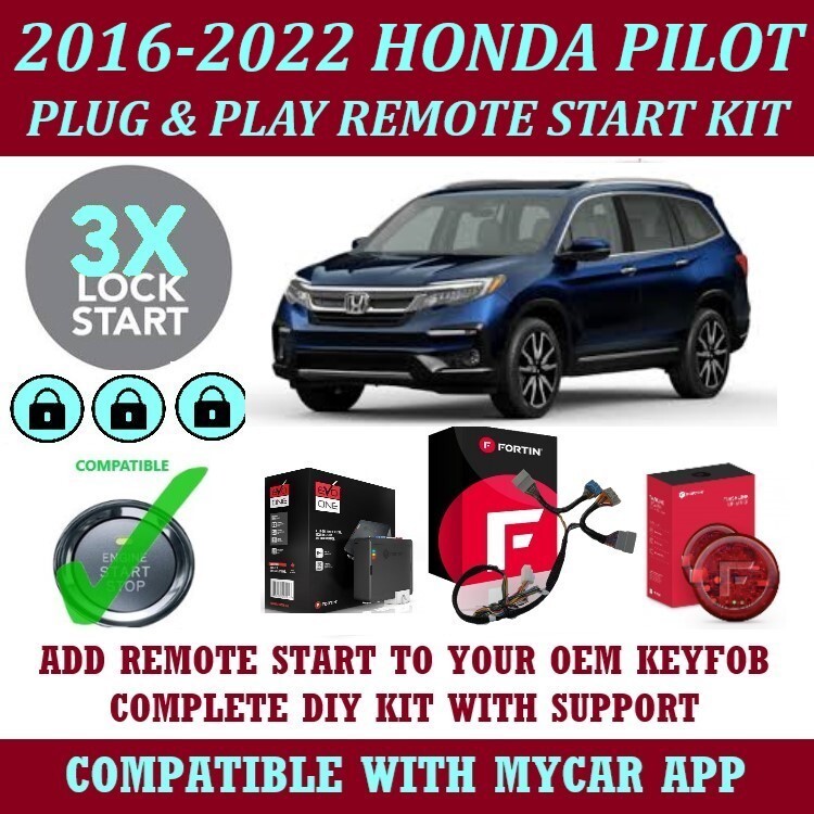 PLUG & PLAY REMOTE START 2016-2022 HONDA PILOT PUSH TO START