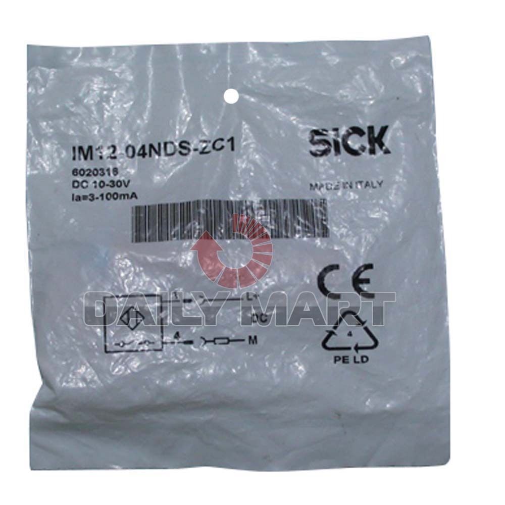 SICK IM12-04NDS-ZC1 CYLINDRICAL THREADED INDUCTIVE PROXIMITY SWITCH SENSOR NEW