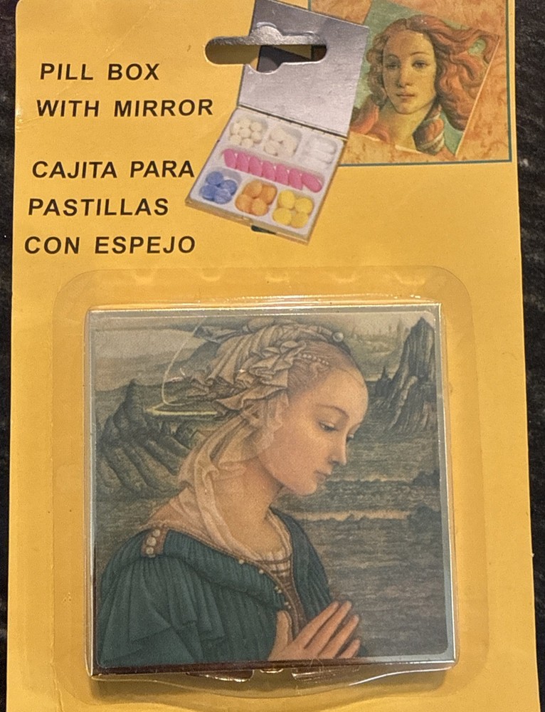 Pill Box With Mirror