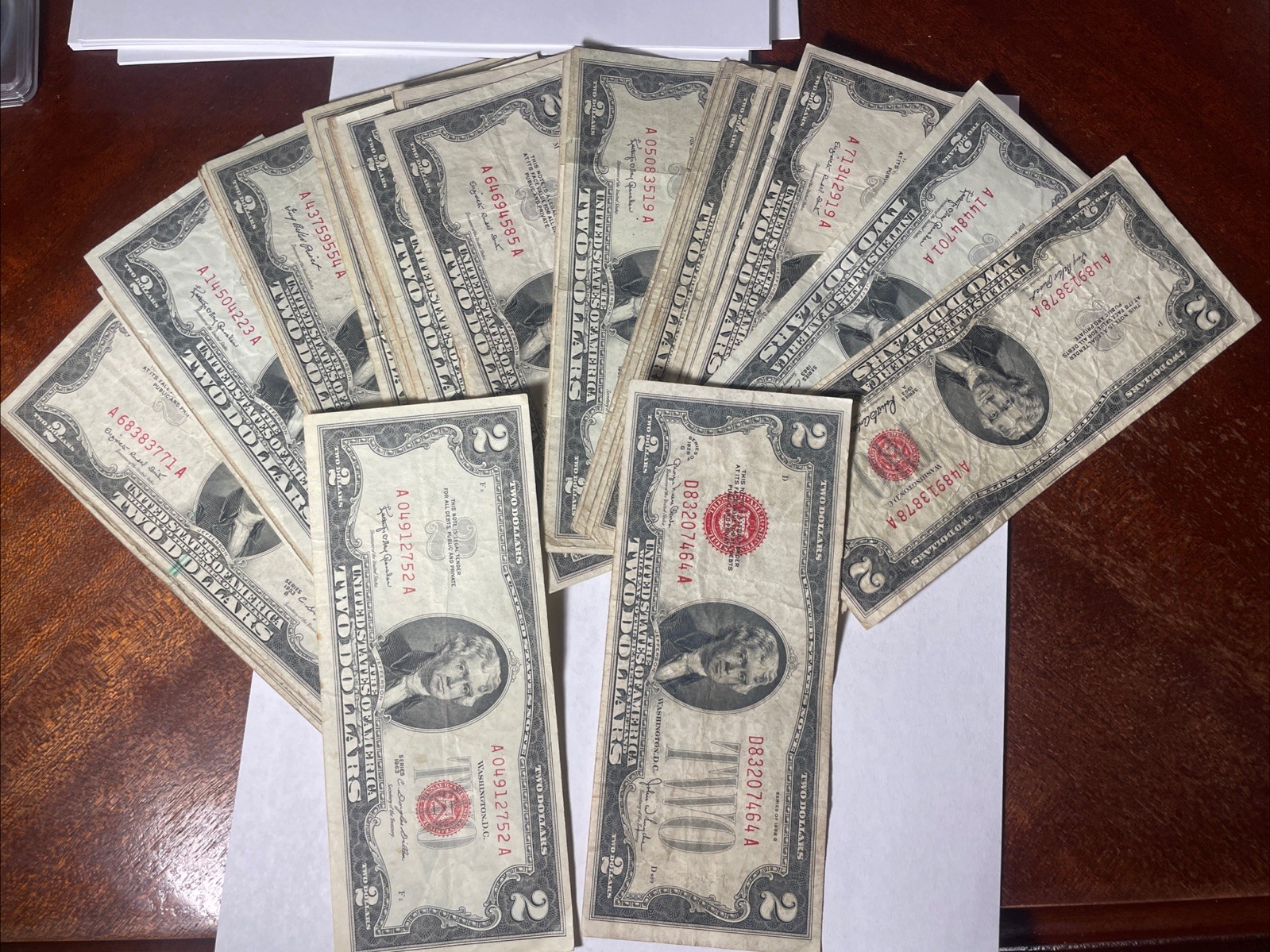 2 Dollar Red Seals ~ $2 Bill G-XF _ Collectible Currency PLEASE READ DESCRIPTION