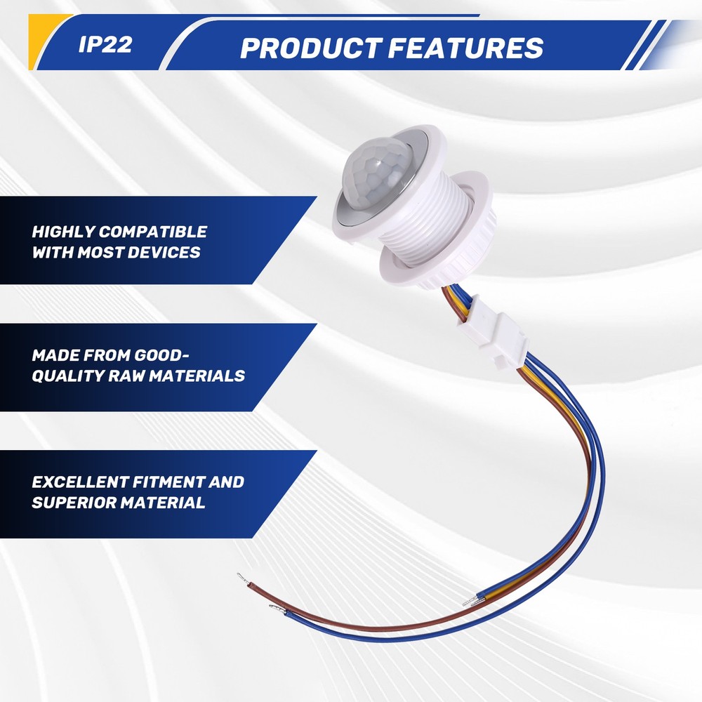 Motion Sensor Light 110-220V PIR Sensor Detection Time Delay Adjustable2946