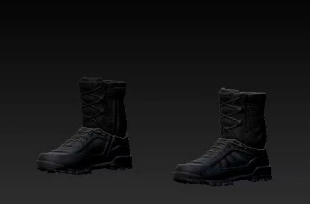 1/12 Scale Tactical Boots Model for 6'' Nota