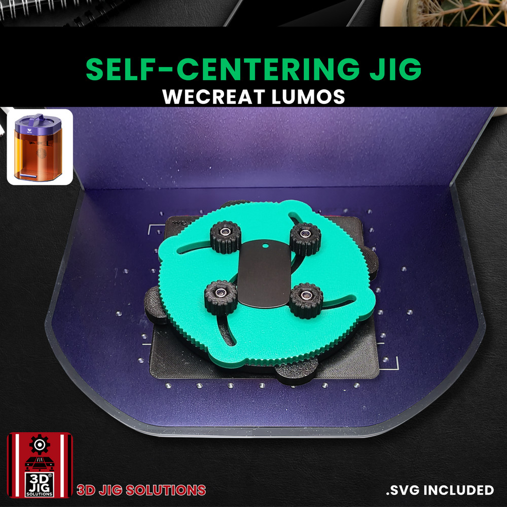WeCreat Lumos Self-Centering Jig | Adjustable Laser Engraving Alignment Tool
