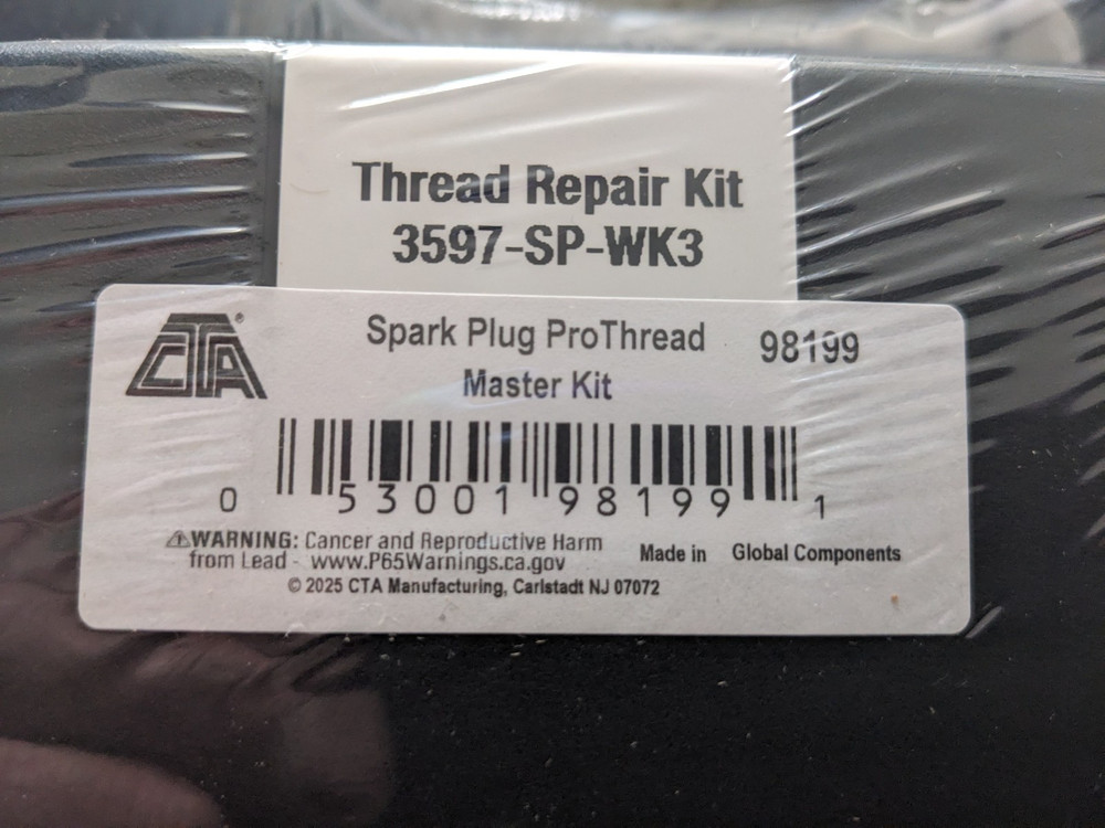 New CTA Tools 98199 Spark Plug Thread Repair Workshop Kit Repairs Threads