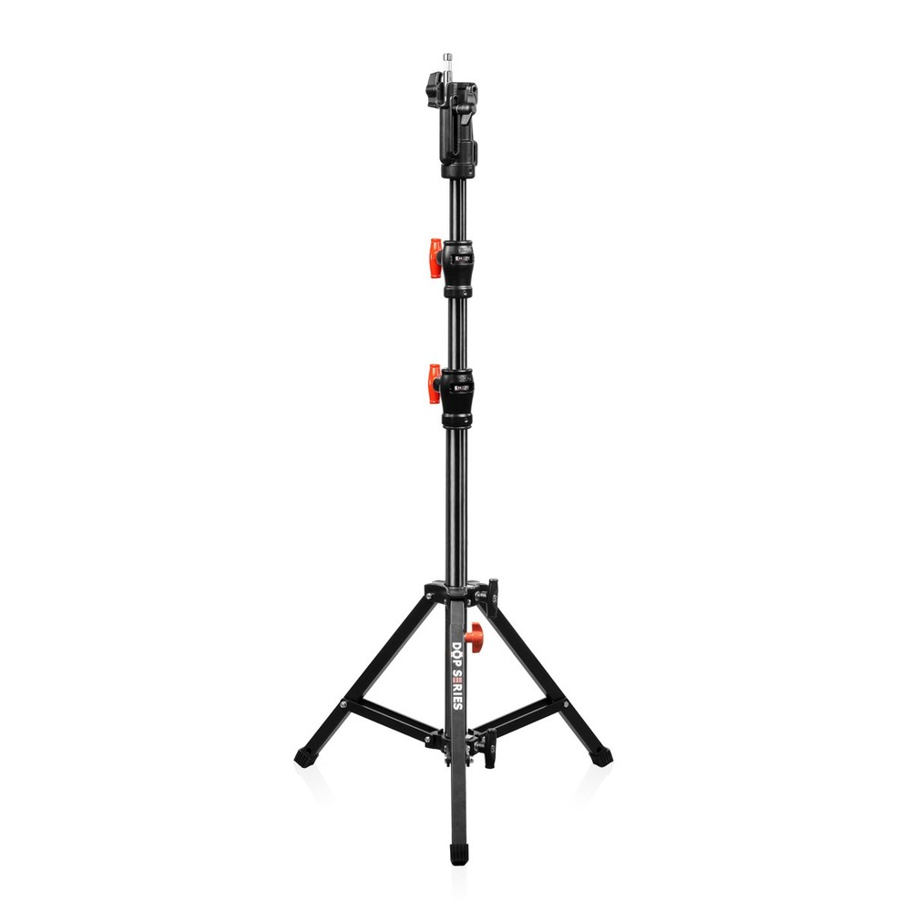 Shape 6.9' 3-Section Low Boy Double Riser Stand, Black/Chrome