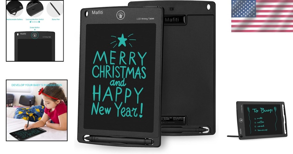 Thicker Writing LCD Tablet with Erase Function - Ideal Gift for Kids & Office