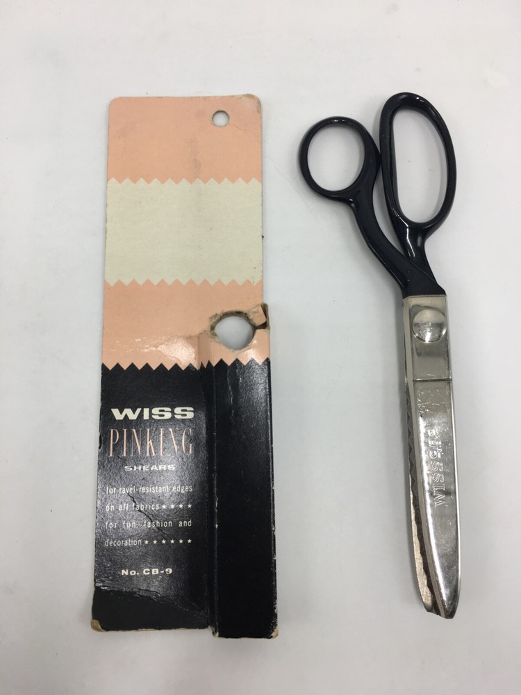 Vintage WISS Pinking Shears CB-9 w/ Original Box / Packaging & Insert