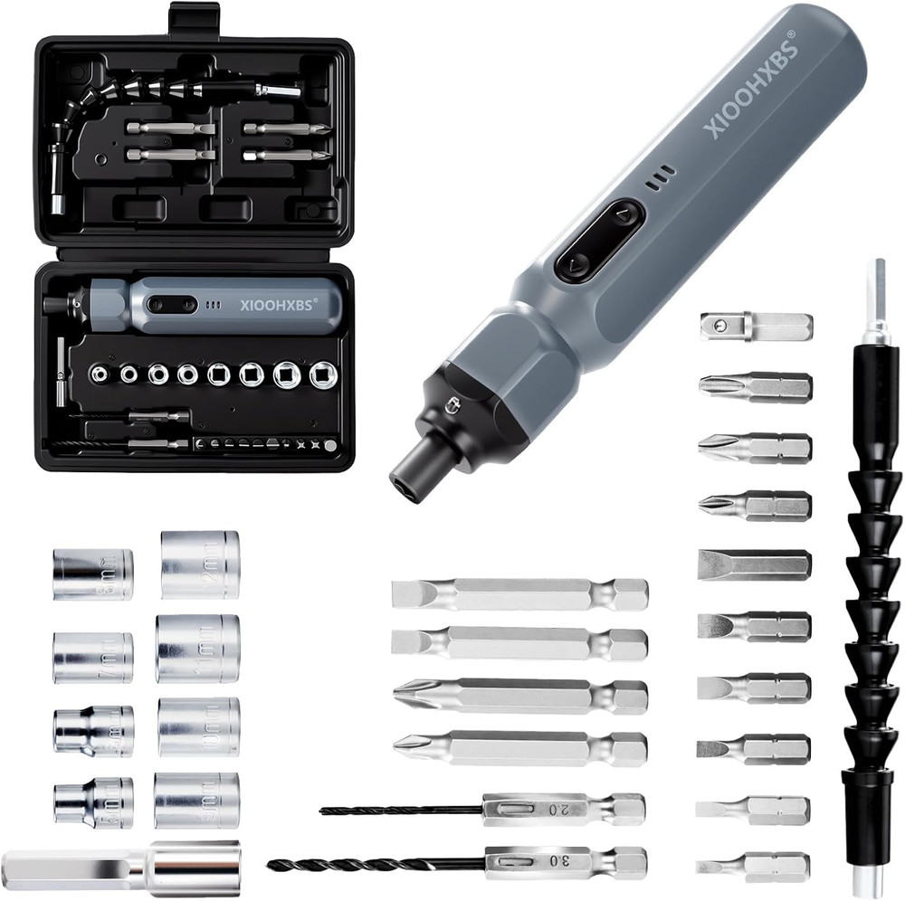 Electric Screwdriver 3.6V，Mini Cordless Power Screwdriver Set, Precision Bits wi