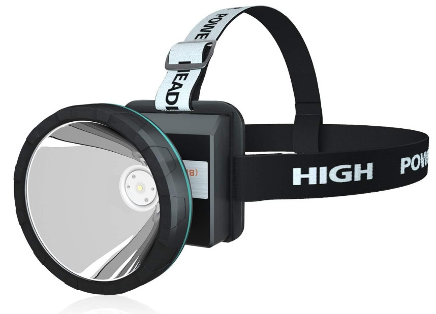 Linterna frontal LED recargable ultrabrillante para minería y camping