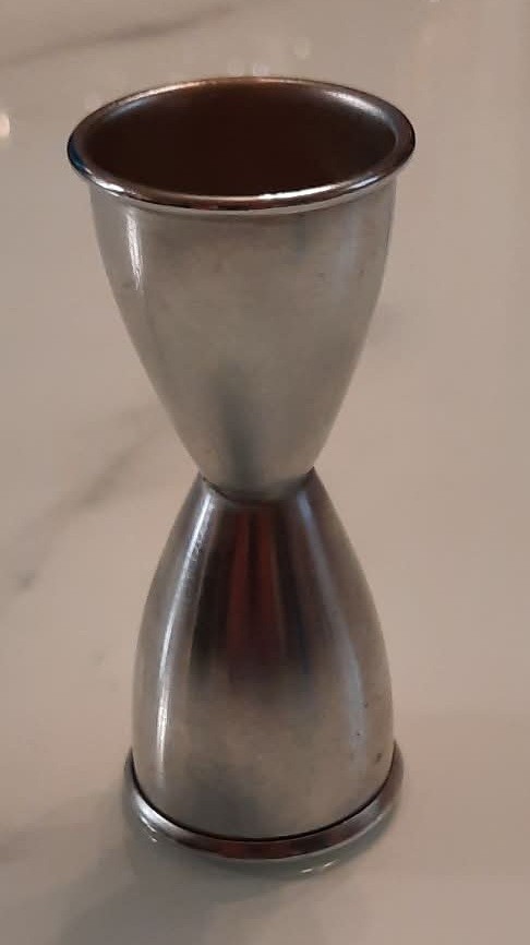 Stainless Measuring JIGGER 1 oz. X 2 oz. Cocktail Bar Shot