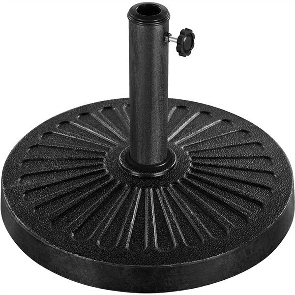 Round Patio Umbrella Base 30lbs 1.5″/1.9″ Outdoor Living Heavy Duty