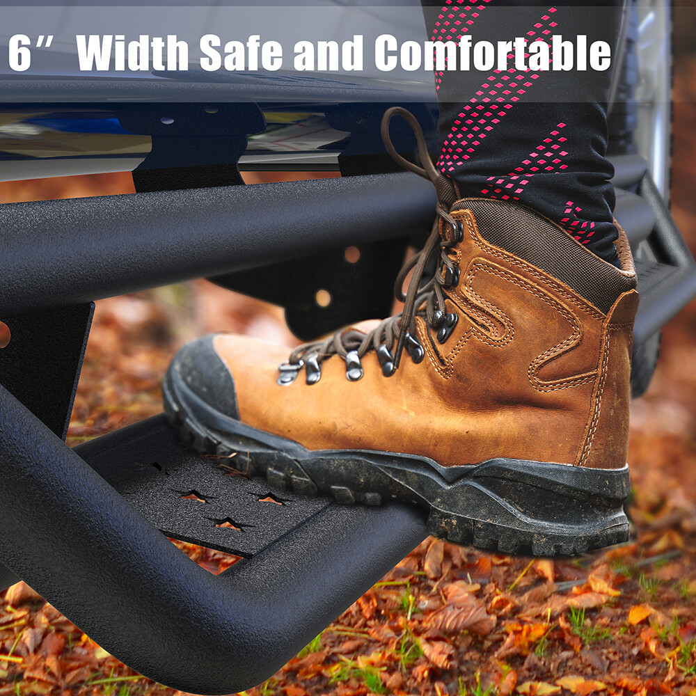 Drop Running Boards for 2005-2023 Toyota Tacoma Double Cab Steel Side Step Bars