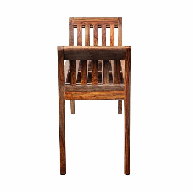 Solid Sheesham Wood Bench - Harvest