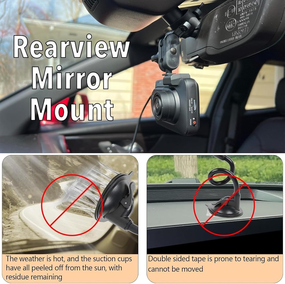 Versatile Dash Cam Mount with Tool-Free Setup for Effortless Driving Security