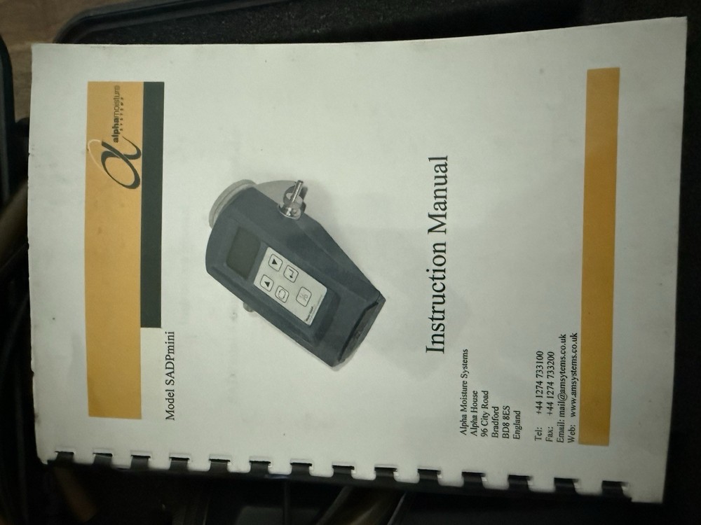 ALPHA MOISTURE SYSTEMS SADPMINI AUTOMATIC DEWPOINT HYGROMETER