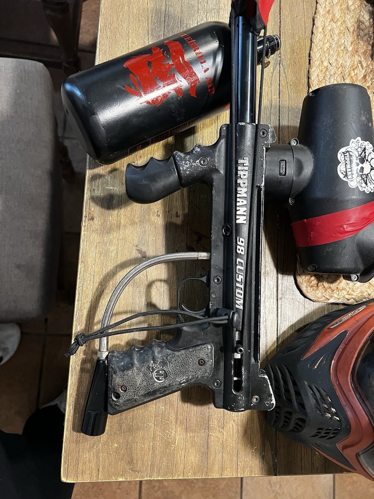 Tippmann 98 Custom GI Mask And Tank Tested!!