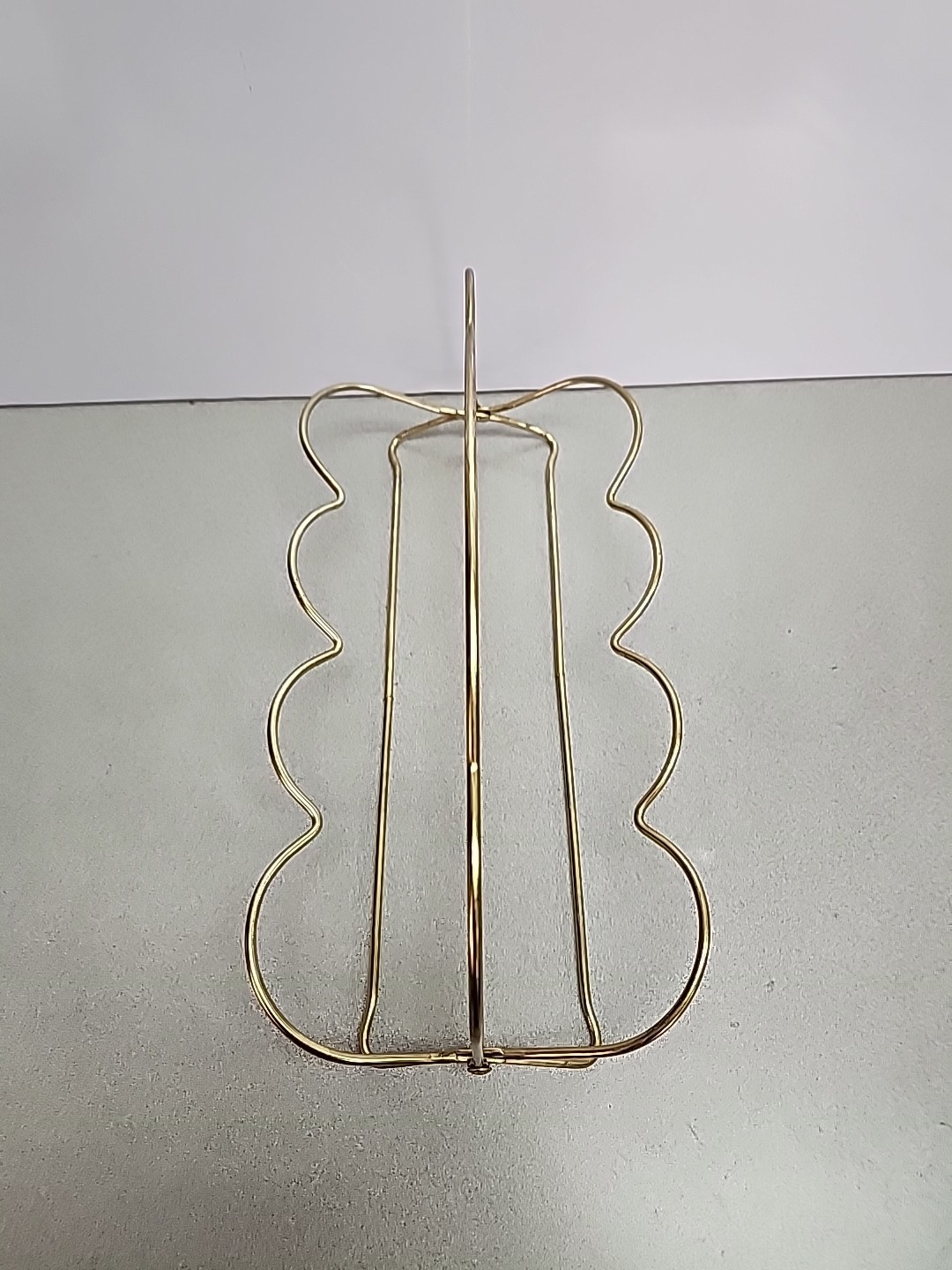 Vtg Libbey Collapsible Drinking 8 Glass Caddy Carrier MCM Barware Gold