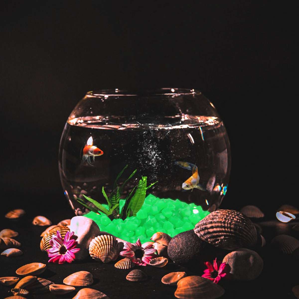 300-900x Glow in The Dark Pebbles Garden Glowing Rocks Fish Tank Luminous Stones