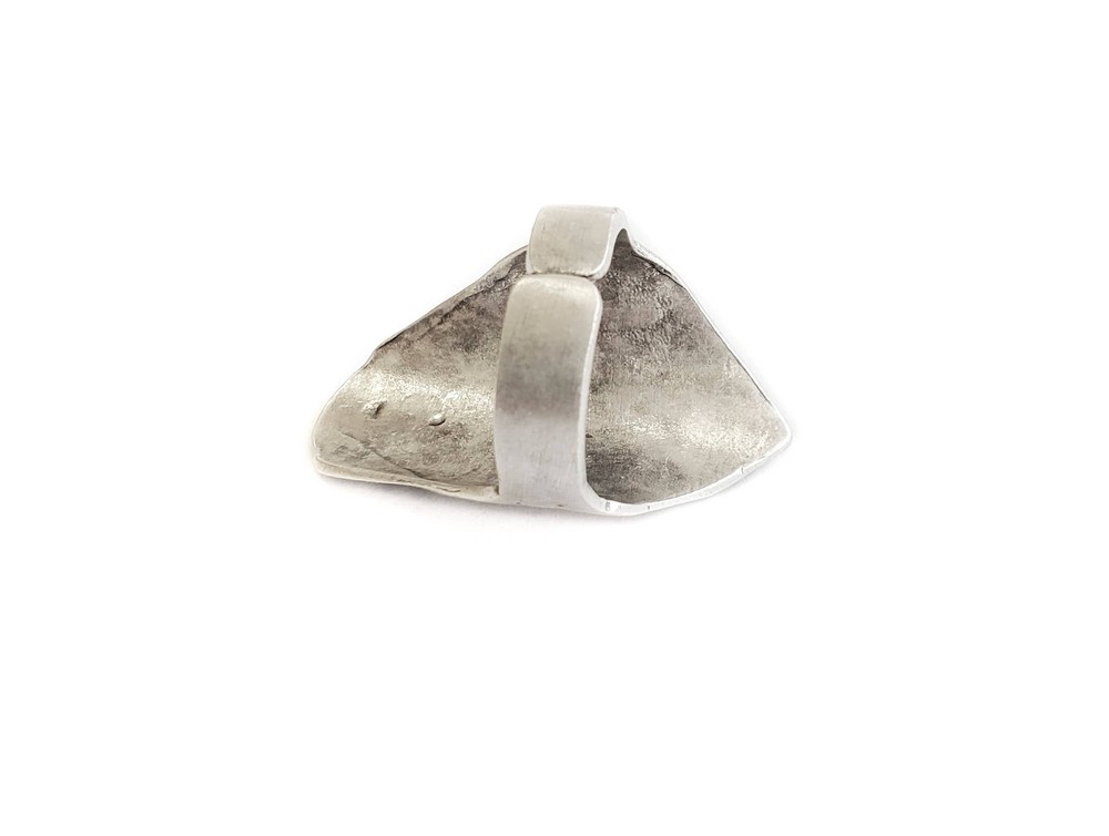 Handmade Face Silver Plated Ring