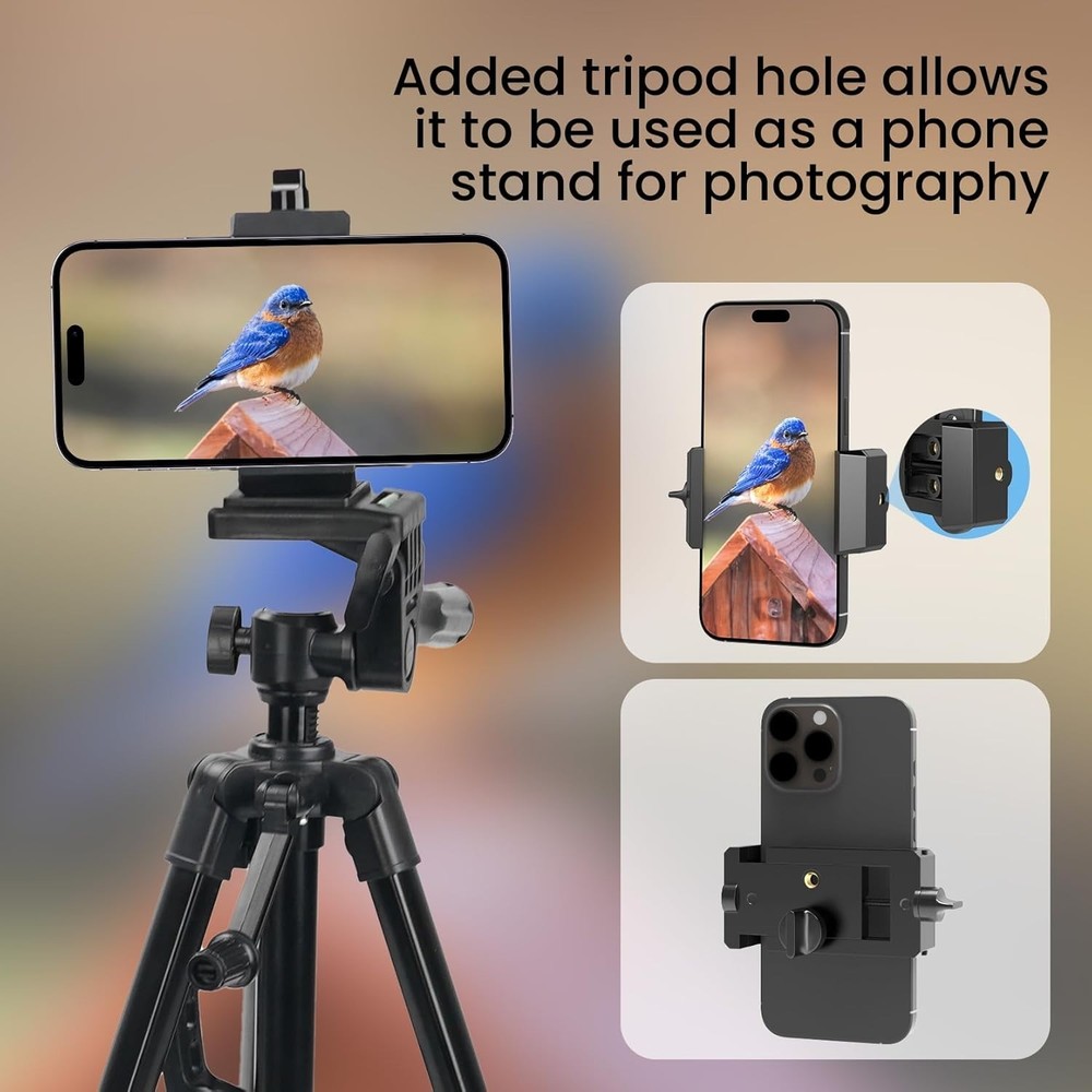 Versatile Smartphone Adapter for Telescopes, Binoculars - Record Your Adventures