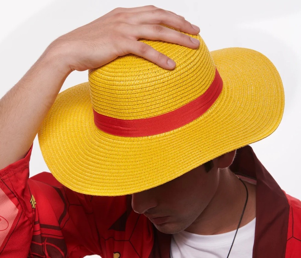 One Piece Monkey D. Luffy Straw Hat Anime Cosplay Cap