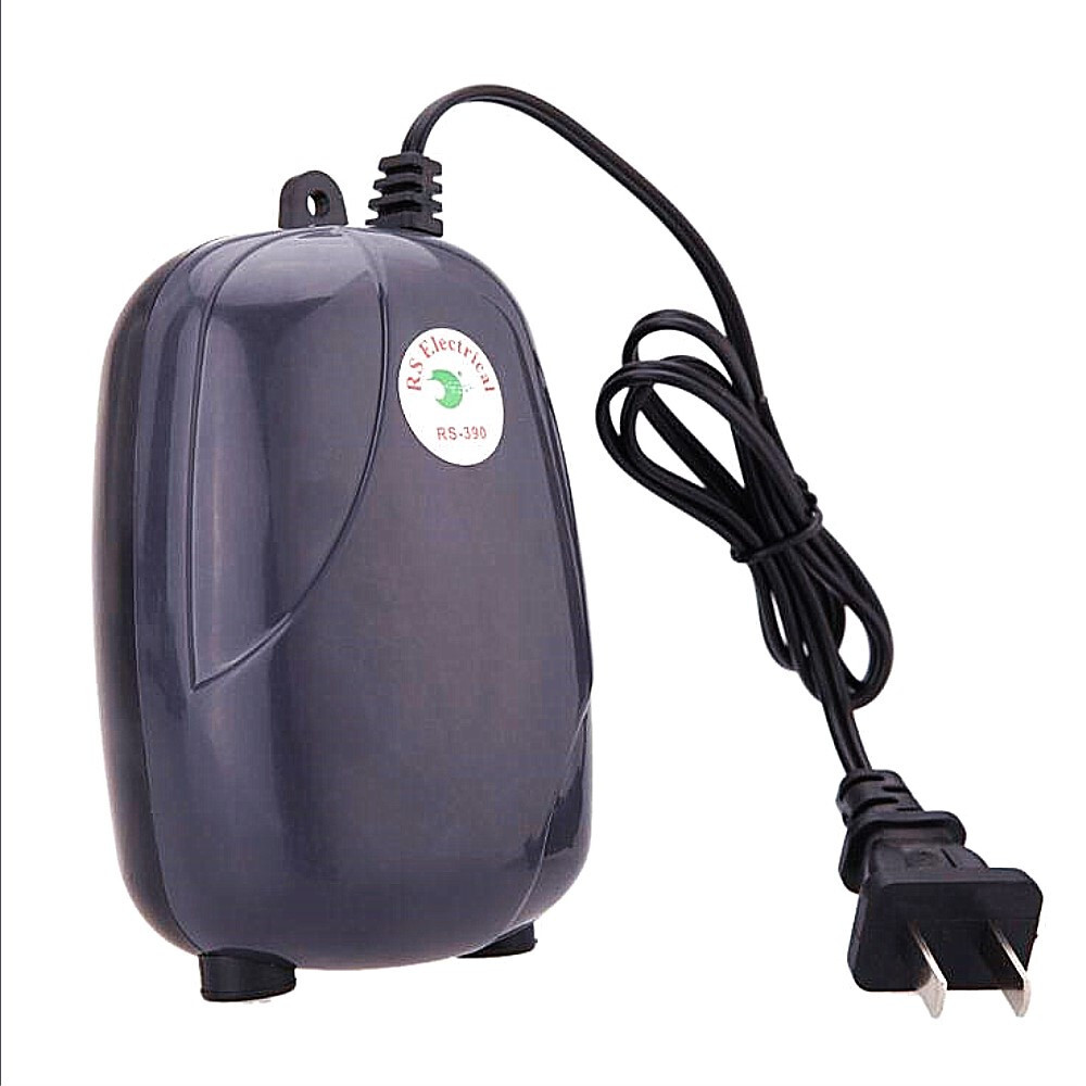 For 300 Gallon Aquarium Fish Tank Silent Air Pump 2 Outlet W/2 Air Stones+ Pipe