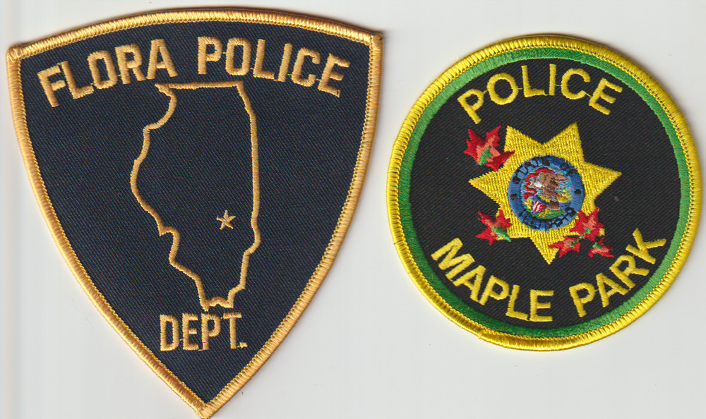 Flora & Maple Park IL patch pair non shield shape patch