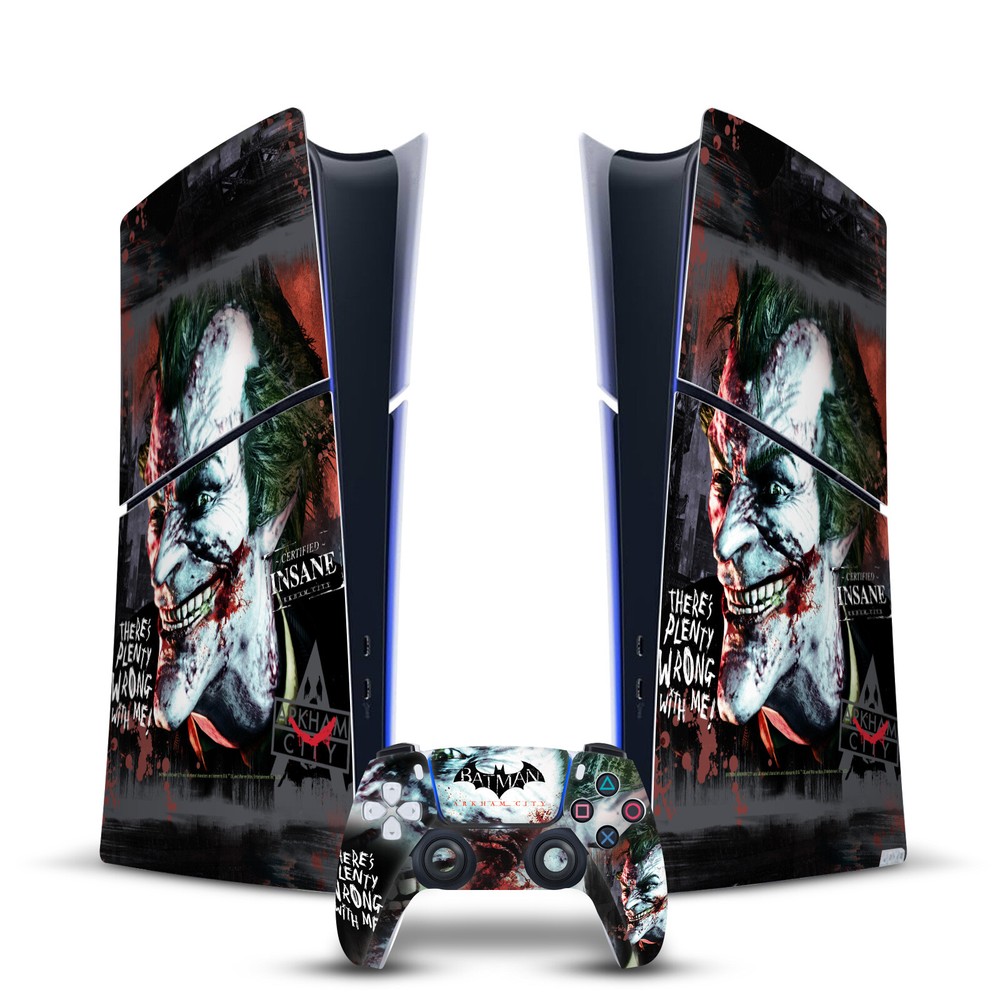 BATMAN ARKHAM CITY GRAPHICS SKIN PS5 SLIM DIGITAL EDITION CONSOLE & CONTROLLER
