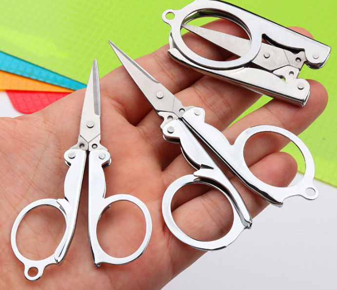 3pcs Portable travel multifunctional folding small scissors mini scissors